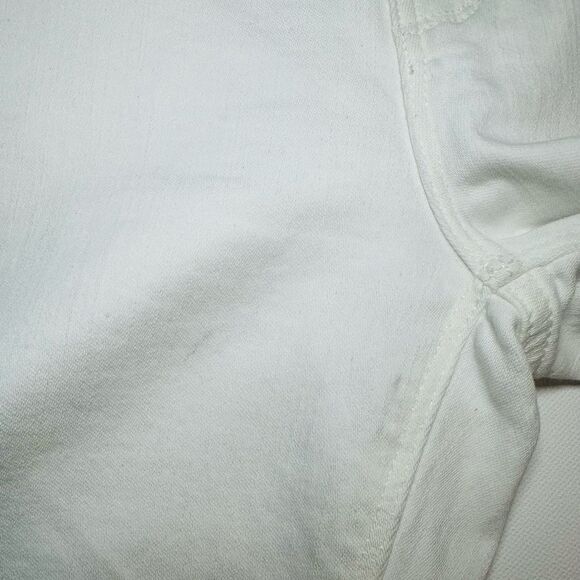 HUDSON Maternity Nico Straight Ankle White Denim Jeans Women's 32 NWT - Picture 10 of 15